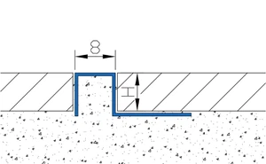 Stainless Steel Square Shape Tile Trim drawing Stainless Steel Square Shape Tile Trim drawing