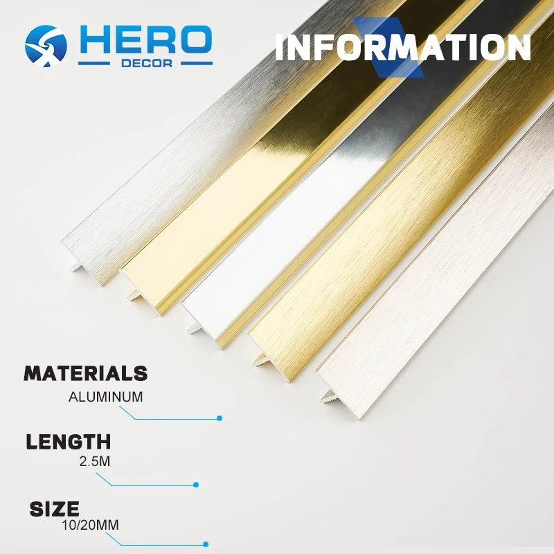 T Trim Edging – Aluminum Edge Profile For Clean And Durable Surface Transitions T Trim Edging – Aluminum Edge Profile For Clean And Durable Surface Transitions