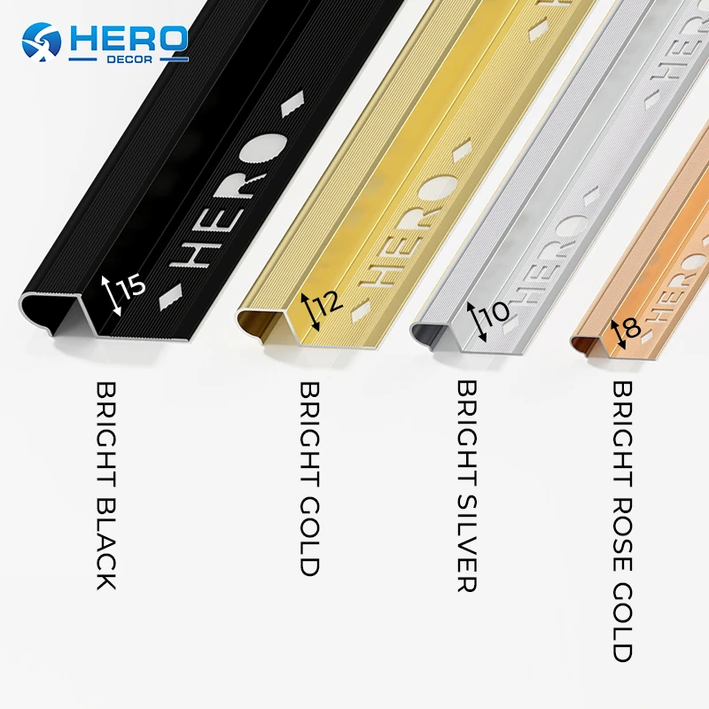HERO-HM-P-318 aluminum bullnose stair nosing size HERO-HM-P-318 aluminum bullnose stair nosing size