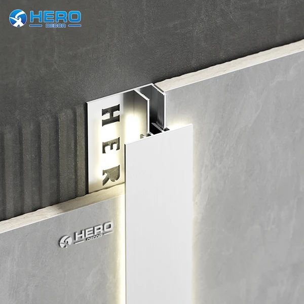 HERO-HM-F-187 Clip-on LED channel installation on wall panel HERO-HM-F-187 Clip-on LED channel installation on wall panel