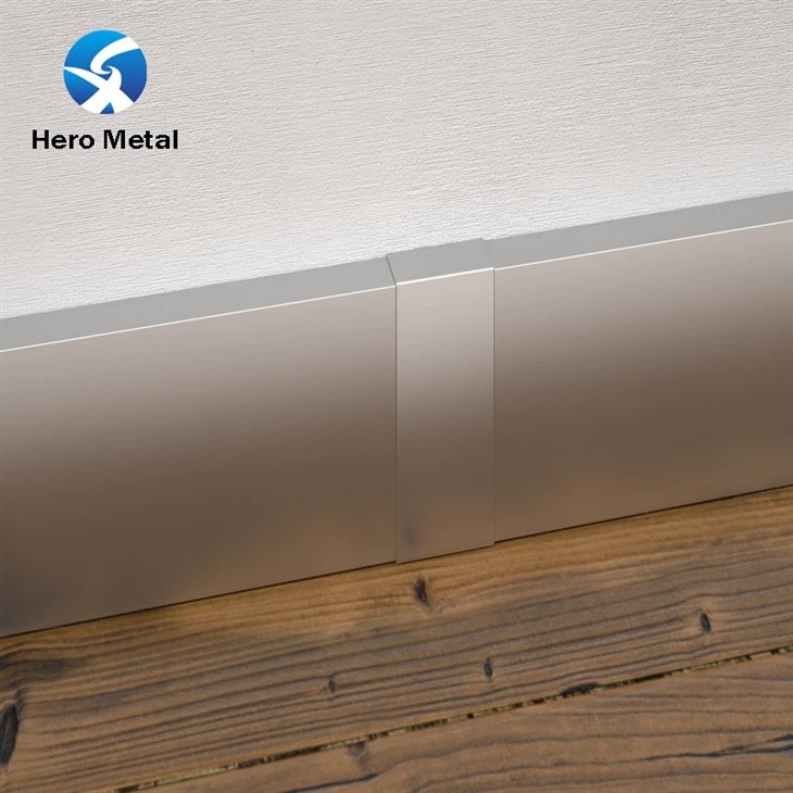 modern stainless steel skirting board
